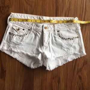 H&M White Denim Shorts